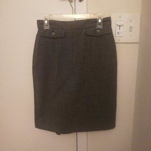 Ann Taylor Gray Pencil Skirt